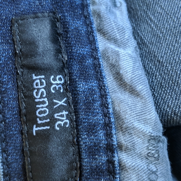 ROCK & ROLL COWGIRL low-rise trouser jeans flares wide leg 34x36L like new TALL - Picture 14 of 16